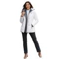 Steppjacke INSPIRATIONEN Gr. 46, grau (weiß, grau) Damen Jacken Steppjacken