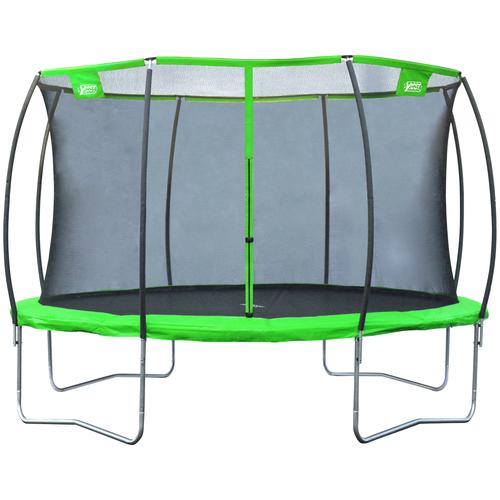 „Gartentrampolin BEST SPORTING „“57122 Superstar 2.0″“ Trampoline Gr. B: 366 cm, grün (schwarz, grün) Kinder Trampoline mit Netz“