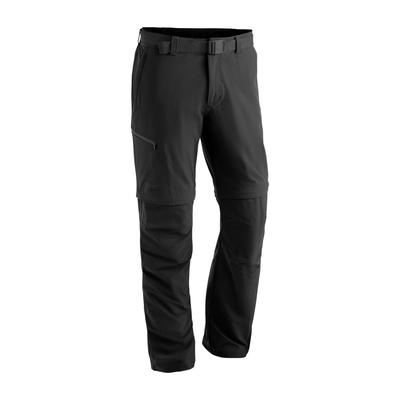 Funktionshose MAIER SPORTS "Tajo 2", Herren, Gr. 30, Kurzgrößen, schwarz, 90% Polyamid, 10% Elasthan, Hosen, Herren Wanderhose, zipp-off Outdoor-Hose, 4 Taschen, Regular Fit Image
