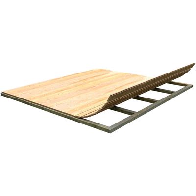 Gartenhaus-Fußboden WEKA, beige (fi natur), B:300cm H:0,16cm T:300cm, Gartenhaus-Fußböden, für Gartenhäuser