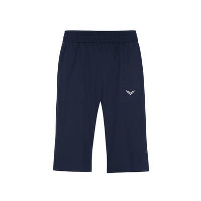 Jerseyhose TRIGEMA "TRIGEMA Bermuda aus Single-Jersey", Damen, Gr. XL, US-Größen, blau (navy), 100% Baumwolle, casual, Hosen Image