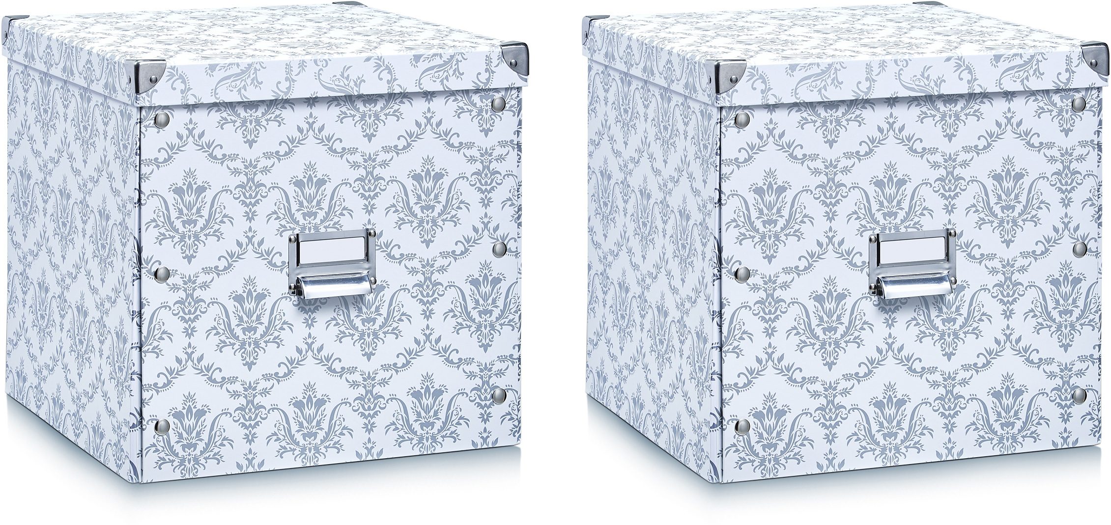 Aufbewahrungsbox ZELLER PRESENT, weiß, Pappe, Aufbewahrungsboxen, Aufbewahrungsbox, (2er Set)