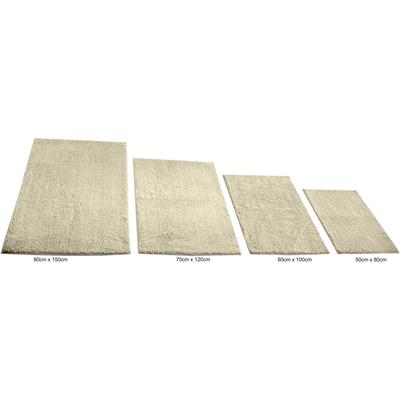 Badematte KINZLER "Chenille" Gr. 3, beige (natur), H:18mm, Polyester, Badematten, Badteppich, Uni Farben, weich, als rechteckig, rund & Set erhältlich Image
