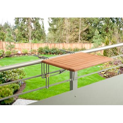 Balkonhängetisch MERXX "Holz", grün (eucalyptus), B:60cm H:0,25cm T:40cm, Tische, für den Balkon geeignet, 60x40 cm Image