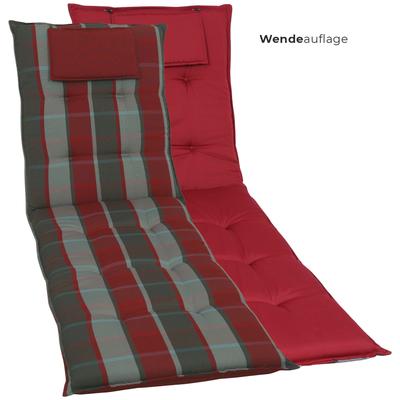 Liegenauflage GO-DE "Rollliegenauflage" Polsterauflagen Gr. B/H/T: 190cm x 9cm x 60cm,, rot