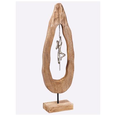 Dekofigur HEINE HOME, silber (natur, silberfarben), B:16cm H:63,5cm T:9cm, Dekofiguren Image