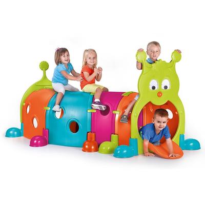 Spieltunnel FEBER "Febergus", bunt, Spieltunnel, Kinder, B/H/L: 100cm x 108cm x 217cm, Made in Europe, B:100cm H:108cm L:217cm