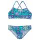 Bustier-Bikini BUFFALO "Shari Kids" Gr. 134/140, N-Gr, grün (türkis, bedruckt) Kinder Bikini-Sets Bikinis