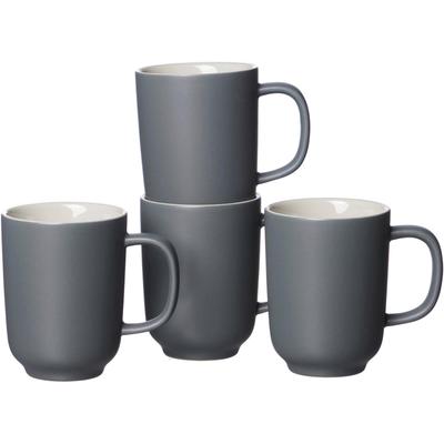 Becher RITZENHOFF & BREKER "Jasper", grau, H:10cm, Steinzeug, Trinkgefäße, 4-teilig Image