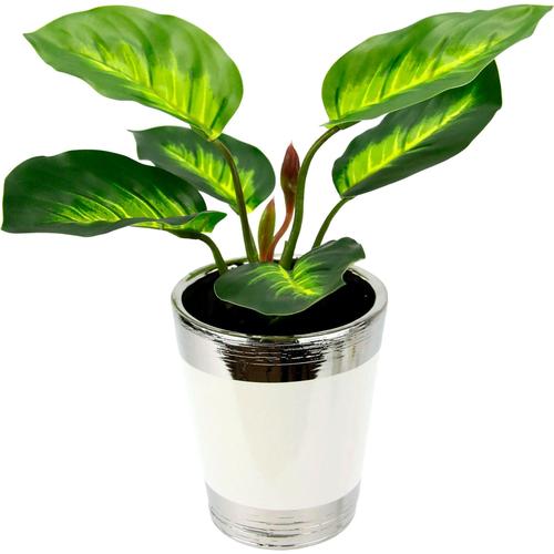 "Kunstpflanze I.GE.A. ""Pothospflanze im Topf"" Kunstpflanzen Gr. B/H: 26 cm x 34 cm, 2 St., grün Kunstpflanze Zimmerpflanze Kunstpflanzen"