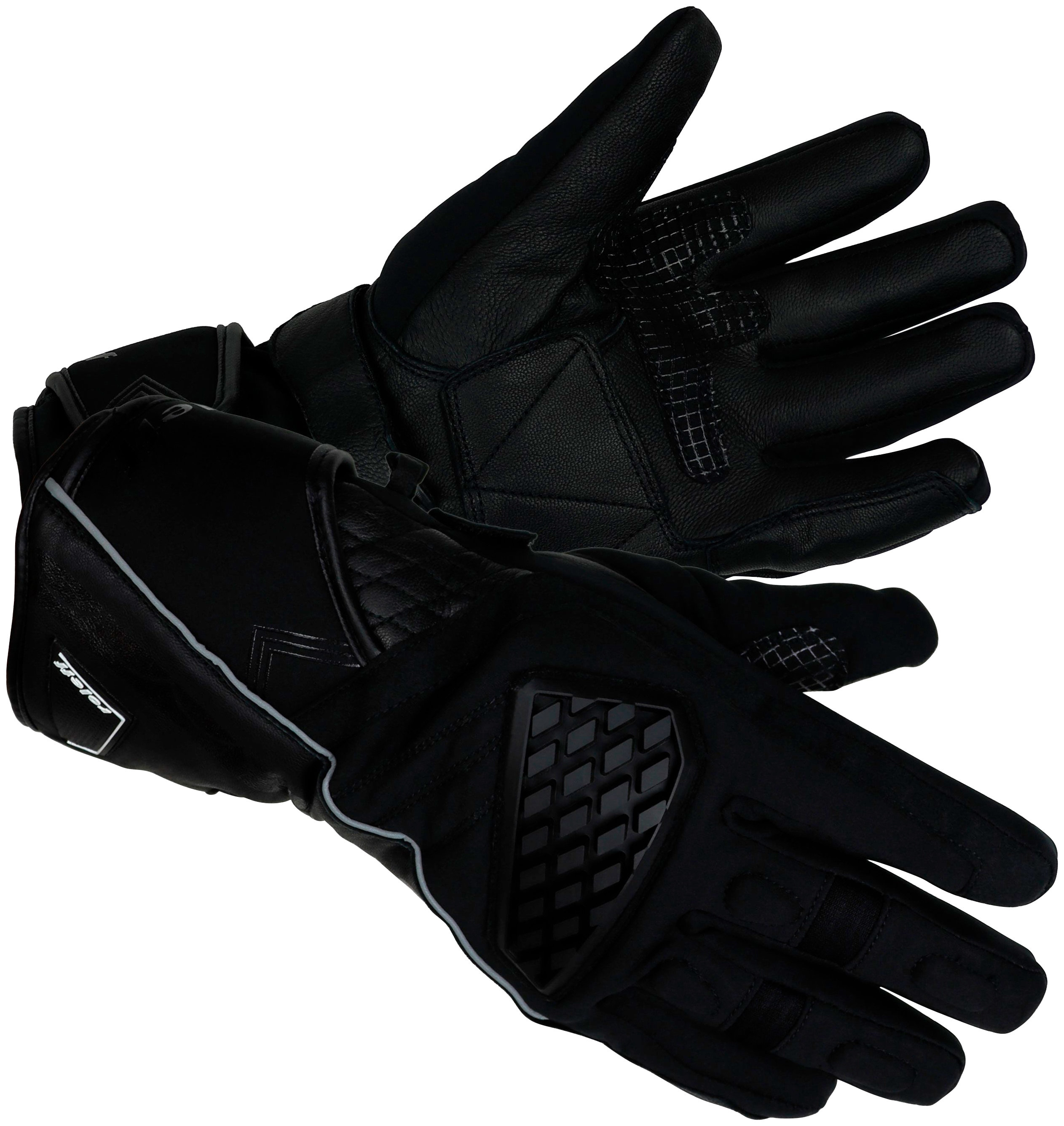 Motorradhandschuhe ROLEFF "Winter" Gr. L, schwarz (schwarz ro201), Handschuhe, L, Obermaterial: 60% Rindsleder, 40% Polyester. Innenfutter: 100% Polyester, winddicht, wasserdicht Image