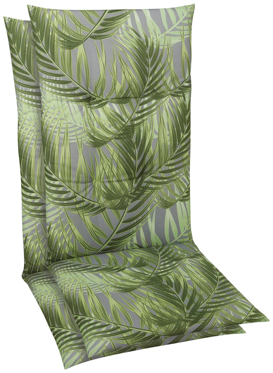 Hochlehnerauflage GO-DE, grün, B:118cm H:5cm T:48cm, Bezug: 65% Polyester, 35% Baumwolle, Polsterauflagen, Maße ca.: 48 cm x 5 cm x 118 cm Image