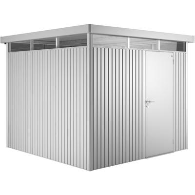 Gerätehaus BIOHORT "Highline H4", silber (silberfarben), Stahlblech, Gerätehäuser, versch. Farben