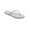 Sandale ROXY "Viva Iv", Gr. 7(37), silber (metallic silber), Obermaterial: 98% Synthetik / 2% Metall, Futter: 100% Synthetik, Laufsohle: 100% geschäumtes Gummi, Schuhe