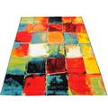 Teppich MERINOS "BELIS PATCHWORK" Teppiche Gr. B/L: 80 cm x 150 cm, 13 mm, 1 St., bunt (multi) Esszimmerteppiche