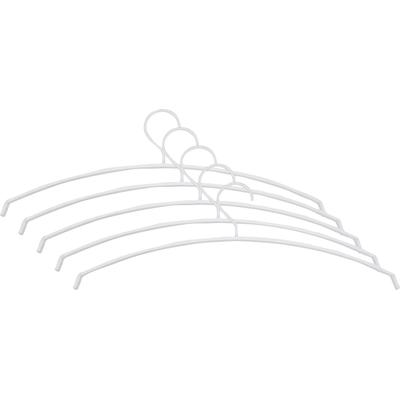 Kleiderbügel SPINDER DESIGN "Silver", weiß, B:49cm H:16cm T:1cm, Metall, Kleiderbügel, Metall, Breite 49 cm Image