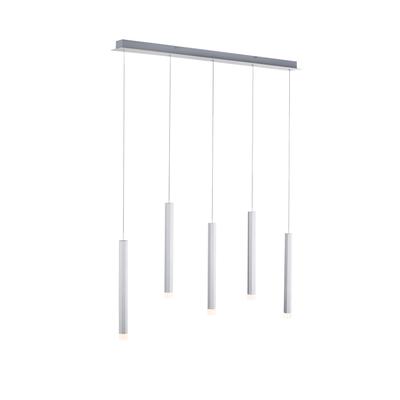 JUST LIGHT Pendelleuchte "BRUNO", grau (aluminiumfarben), H: 120cm, Lampen, LED