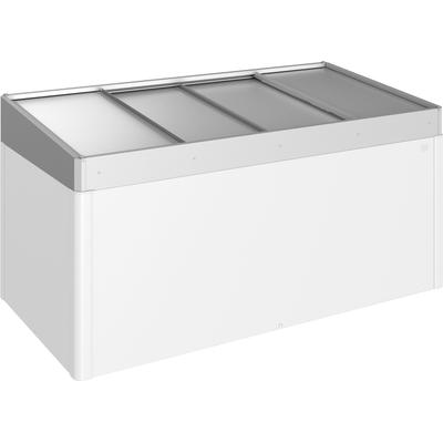 Frühbeetaufsatz BIOHORT "HochBeet", silber (silberfarben), B:200cm H:23cm T:101cm, Gewächshäuser, BxTxH: 200x101x23 cm