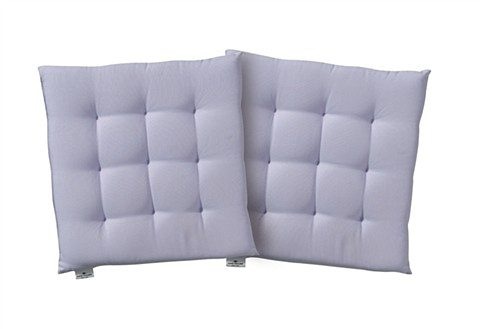 Sitzkissen TOM TAILOR HOME "Dove", lila (flieder, unifarben), B:40cm L:40cm, Baumwolle, Dekokissen_Sitzkissen_Kissenhüllen, Sitzkissen, TOM TAILOR unifarbenes, abgestepptes Sitzkisssen DOVE, 2er Pack