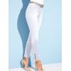 Stretch-Jeans ASCARI, Damen, Gr. 19, Kurzgrößen, weiß, 91% Baumwolle, 6% Polyester, 3% Elasthan, unifarben, lang, Jeans