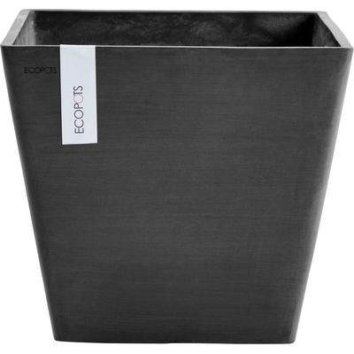 Blumentopf ECOPOTS "ROTTERDAM Dark Grey" Pflanzgefäße Gr. B/H/T: 30cm x 26cm x 30cm, grau (dunkelgrau) BxTxH: 30x30x26 cm