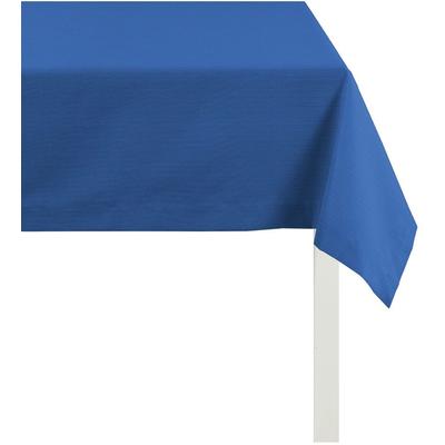 Tischdecke APELT "4362 Rips - UNI" Gr. 5, blau, B:45cm L:135cm, Polyester, Baumwolle, Tischdecken, UNI-BASIC Image