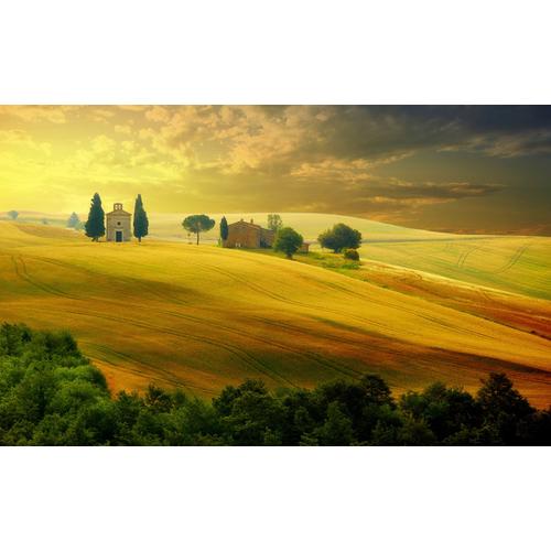 „PAPERMOON Fototapete „“Toskana Landschaft““ Tapeten Gr. B/L: 2,50 m x 1,86 m, Bahnen: 5 St., bunt Fototapeten“