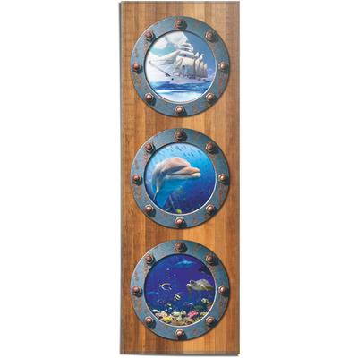 Poster REINDERS "Bullauge Unterwasserwelt - Mer - Fische - Träume", bunt (farbe bild(er): mehrfarbig), B:53cm H:158cm, Papier, Bilder Image