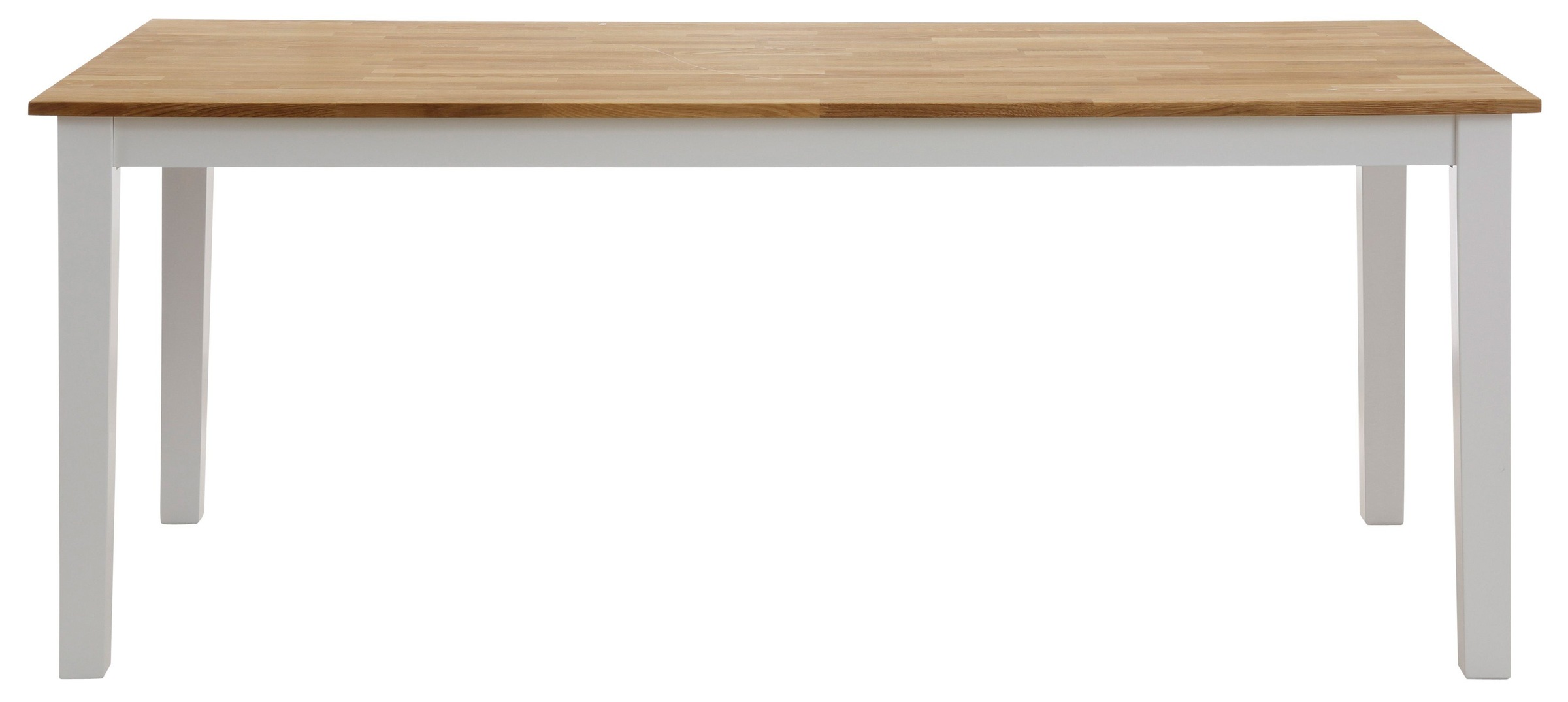 Esstisch HOME AFFAIRE "Samba Holztisch Landhaus Küche Bestseller", weiß (weiß, eiche), B:180cm H:75cm T:90cm, Tische, aus massivem Buchenholz, 140 cm oder 180 cm, verlängerbar