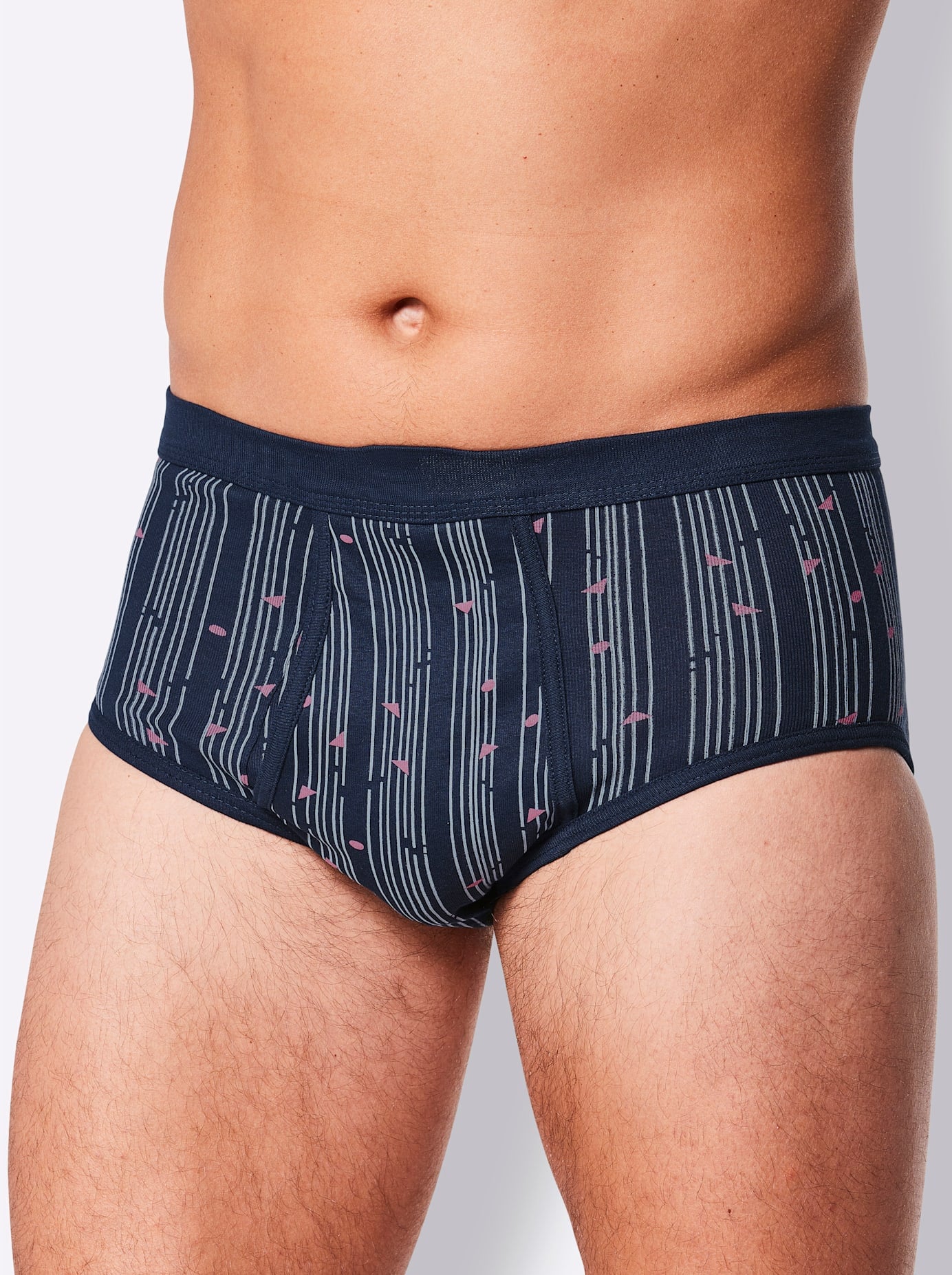 Slip KINGS CLUB, Herren, Gr. 6, blau (marine, bedruckt), 100% Baumwolle, Unterhosen Image