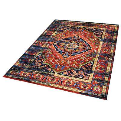 Teppich SANAT "Vintage 1614" Gr. 3, bunt, B:120cm H:13mm L:170cm, Kunstfaser, Teppiche, Wohnzimmer, Kurzflor, Vintage Look, Retro Image