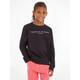 Sweatshirt TOMMY HILFIGER "ESSENTIAL SWEATSHIRT" Gr. 16/176, schwarz Jungen Sweatshirts