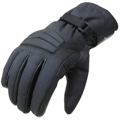 Motorradhandschuhe PROANTI Gr. L, schwarz, Handschuhe, L, Obermaterial: 50% Nylon, 40% Polyurethan, 10% Rindsleder. Innenfutter: 100% Polyester, für Regenwetter geeignet, wasserdicht