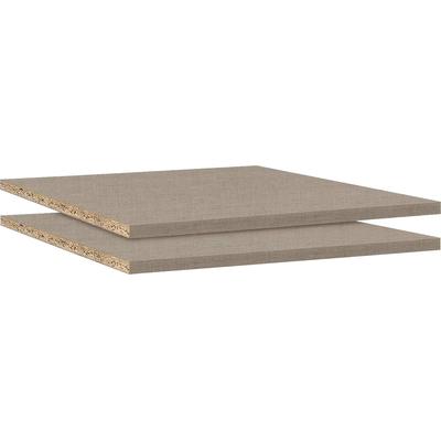 Einlegeboden RAUCH "Zubehör für Rauch-Schwebetürenschränke ORANGE/BLUE", beige (leinenoptik hell), B:111cm H:2,2cm T:48cm, Holzwerkstoff, Einlegeböden, 2er-Set Breite 111 cm, Tiefe 48 cm Image