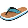 Zehentrenner F2 "BEACH SLIPPER Men&Woman" Gr. 40, blau (türkis), Schuhe, 40/41, Synthetik