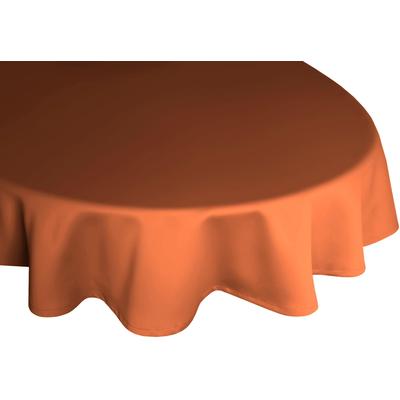 Tischdecke WIRTH "NEWBURY" Gr. 2, orange (terrakotta), B:130cm L:190cm, Polyester, Baumwolle, Tischdecken, oval Image