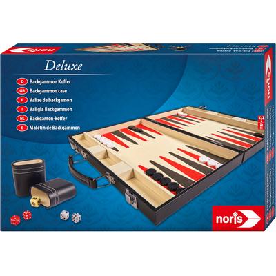 Spiel NORIS "Deluxe Backgammon" Spiele bunt Kinder Backgammon Denkspiele Spiele