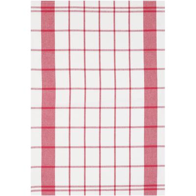 Geschirrtuch STUCO "karo", rot (rot, weiß), B:50cm L:70cm, 100% Baumwolle, Geschirrtücher Image