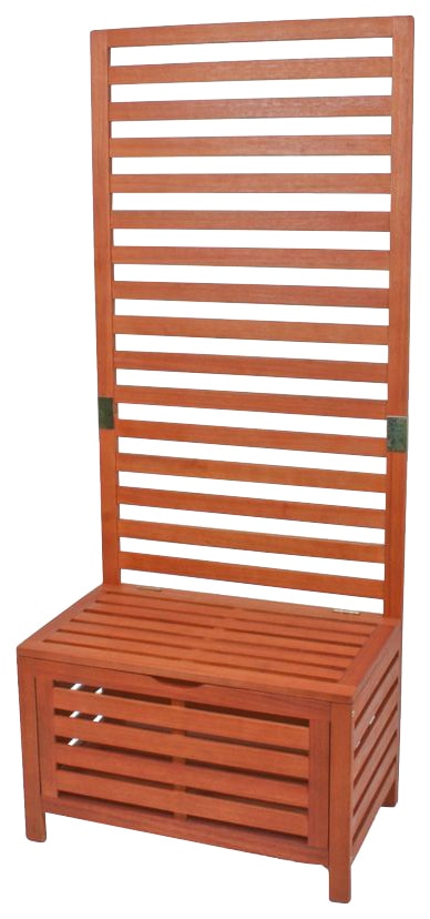 Gartenbank GARDEN PLEASURE "CONCORD", braun (braun, holzoptik), B:45cm H:180cm T:76cm, Holz, Sitzbänke