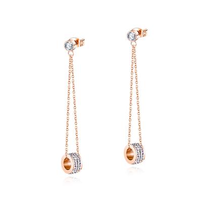 Paar Creolen "Ring", Damen, Gr. Messing, rosa, COLLEZIONE ALESSANDRO, Ohrringe Image