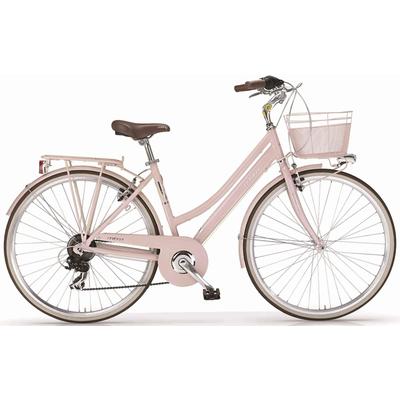 Trekkingrad MBM "New Boulevard" Gr. 46, rosa (rosa, rosa), Fahrräder, 46cm, 28 Zoll (71,12cm), für Damen, Kettenschaltung