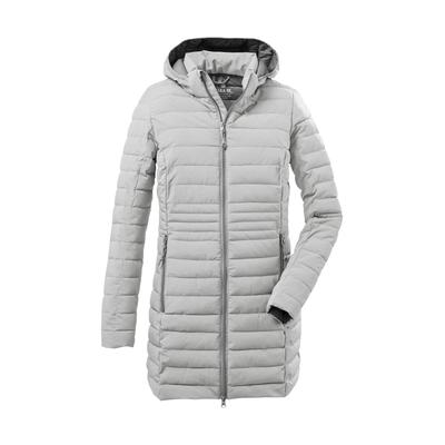 Parka "Bacarya", Damen, Gr. 38, grau (hellgrau), Obermaterial: 100% Polyester, Innenfutter: 100% Polyamid, G.I.G.A. DX BY KILLTEC, sportlich, Jacken, Schmaler, wasserabweisender Damenparka mit abnehmbarer Kapuze Image