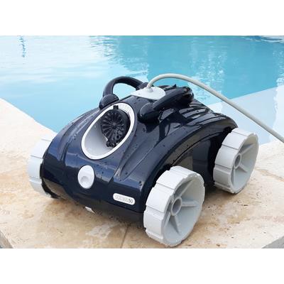 Poolroboter SUMMER FUN "Orca 050", schwarz (schwarz, grau), B:39cm H:36,5cm L:45cm, Kunststoff, Poolbodensauger, bis 24 