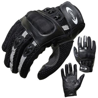 Motorradhandschuhe PROANTI Gr. M, schwarz, Handschuhe, M, Obermaterial: 60% Rindsleder, 30% Nylon, 10% Polyester. Innenfutter: 100% Polyester