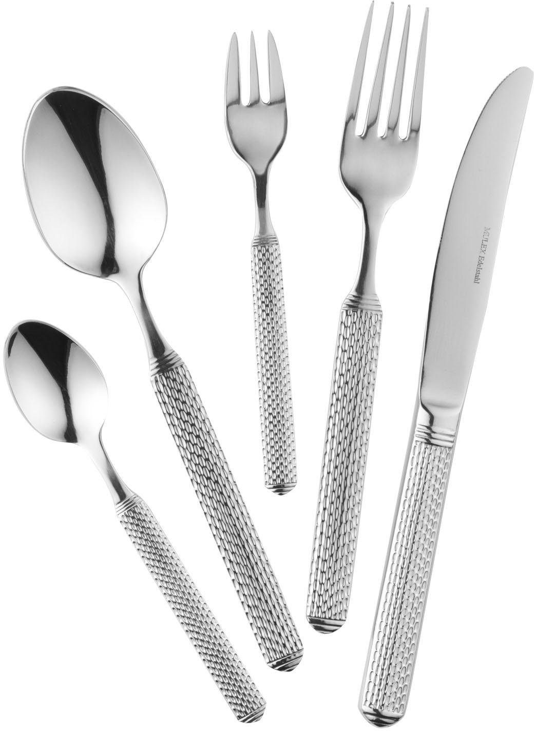 Besteck-Set MULEX "Ohio", silber (edelstahlfarben), 30, Edelstahl 18/0, Essbesteck-Sets Image