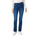 Bootcut-Jeans S.OLIVER Gr. 42, Länge 32, blau (dark blue stretched) Damen Jeans 5-Pocket-Jeans Bestseller