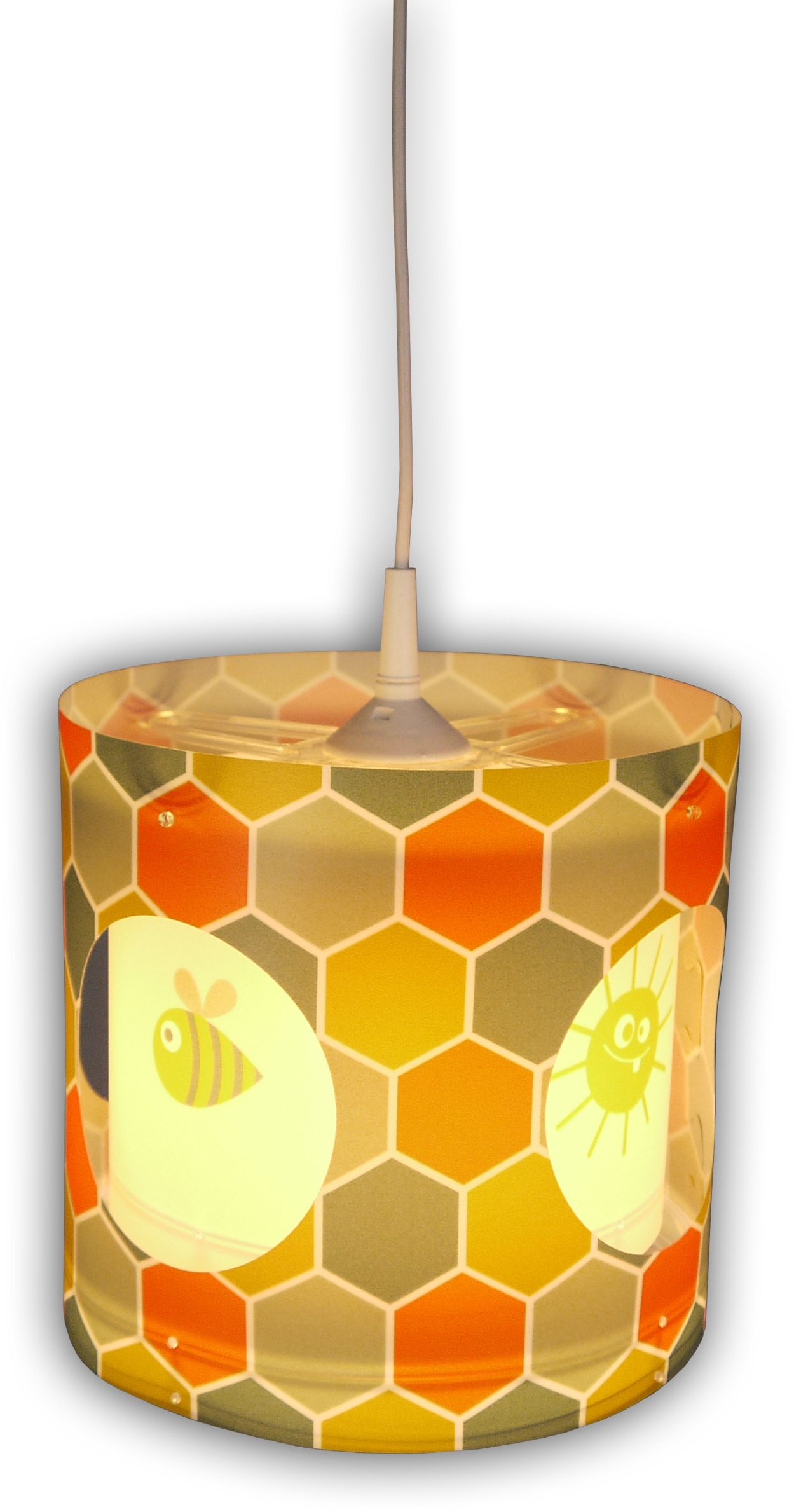 NIERMANN Hängeleuchte "Explore", bunt, 1, Ø 25cm H: 27cm, 1 Stk., Leuchten, Dreh-Pendelleuchte Explore, Kinderlampe