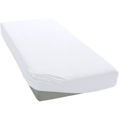 Spannbettlaken BELLANA "bellana Frottier", weiß, B:90-100cm L:190-200cm, Frottee, Obermaterial: 80% Baumwolle, 20% Polyester, Laken, weich und angenehm zur Haut Image