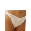 Stringtanga LASCANA "Nina" Gr. 36/38, beige (creme) Damen Unterhosen String Tangas