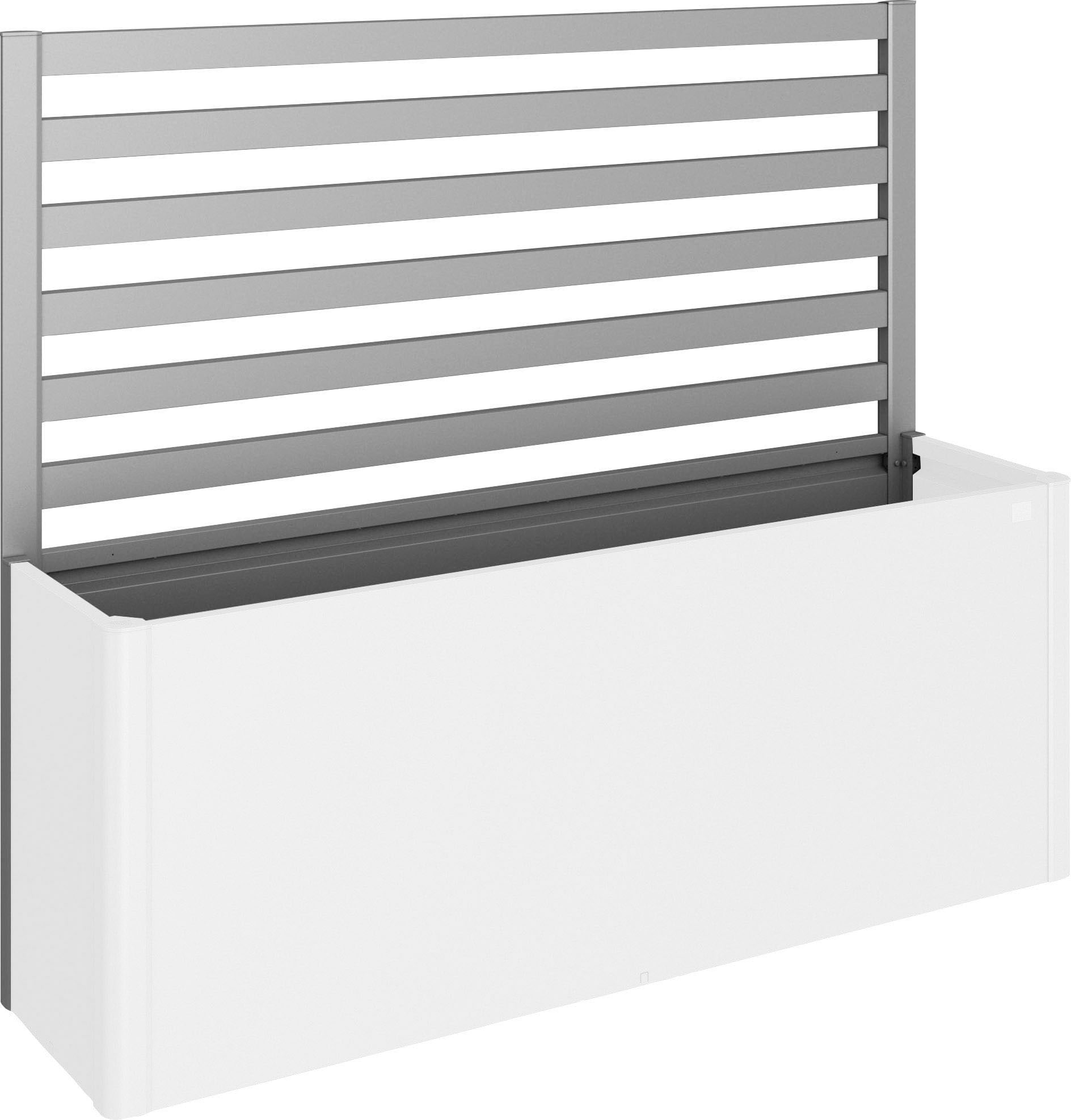 Rankgitter BIOHORT, grau (quarzgrau, metallic), B:201cm H:91cm, Stahlblech, Rankhilfen, für biohort Hochbeet DaVinci 200 Image